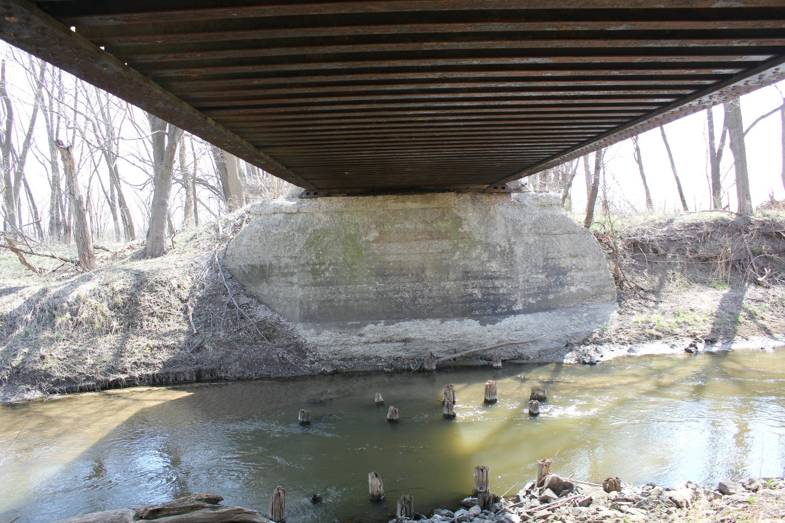 Under bridge